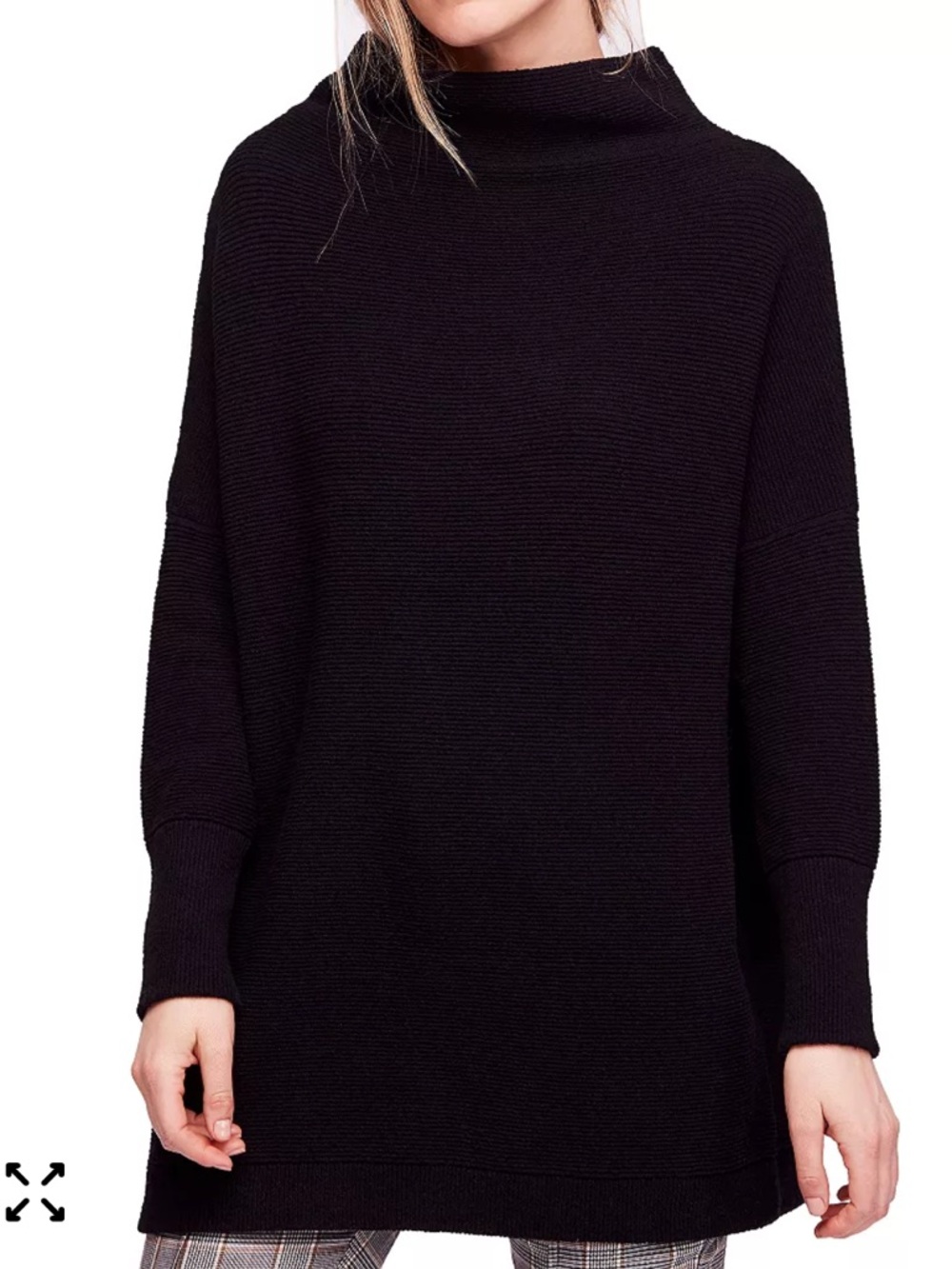 free people ottoman slouchy ribbed tunic sweater
